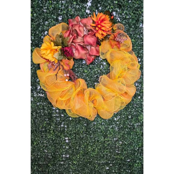 Autumn tulle wreath - Picture 2 of 6